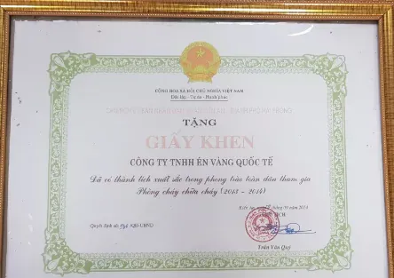 BẰNG KHEN CỦA UBND QUẬN KIẾN AN