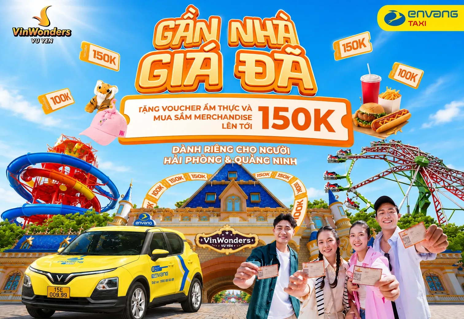 ƯU ĐÃI ĐẶC QUYỀN CHO KHÁCH HẢI PHÒNG & QUẢNG NINH TẠI VINWONDER VŨ YÊN