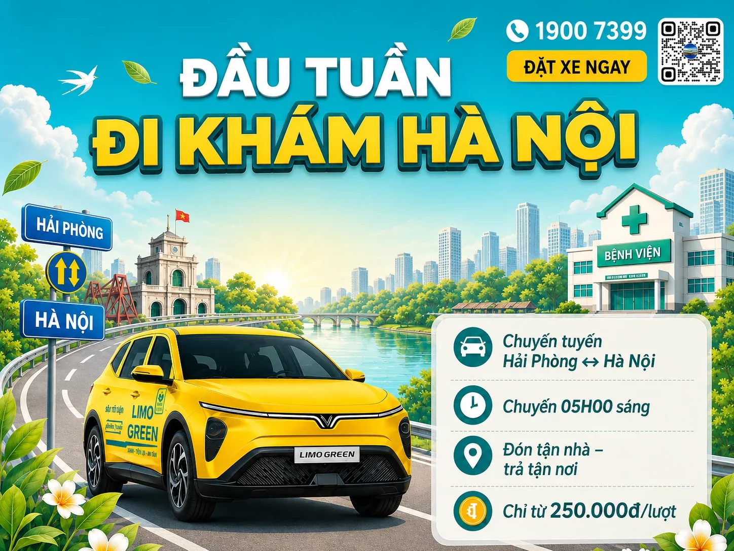 ĐẦU TUẦN ĐI KHÁM HÀ NỘI – ĐỪNG ĐỂ VIỆC TÌM XE THÊM MỆT MỎI