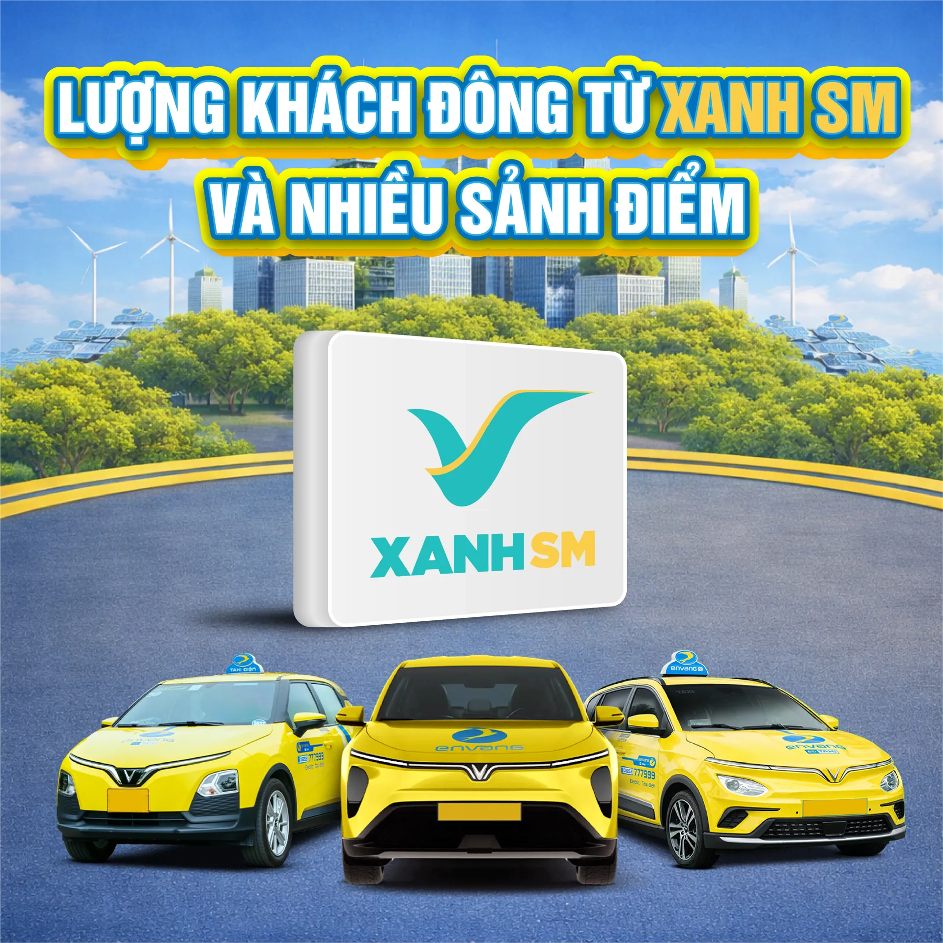 CƠ HỘI VÀNG CHO ANH EM LÁI XE & CHỦ XE ĐIỆN – HỢP TÁC CÙNG ÉN VÀNG TAXI VÀ XANH SM