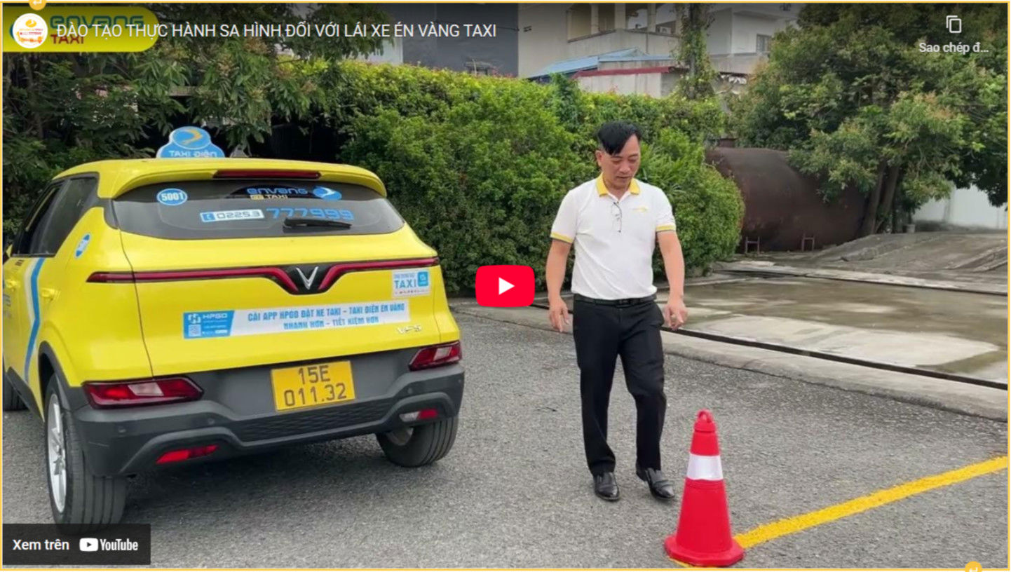 ĐÀO TẠO THỰC HÀNH SA HÌNH ĐỐI VỚI LÁI XE ÉN VÀNG TAXI