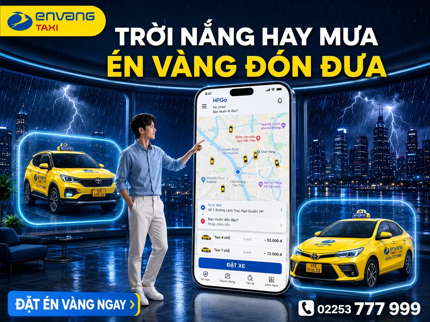 DÙ TRỜI NẮNG HAY MƯA – ĐÃ CÓ ÉN VÀNG ĐÓN ĐƯA