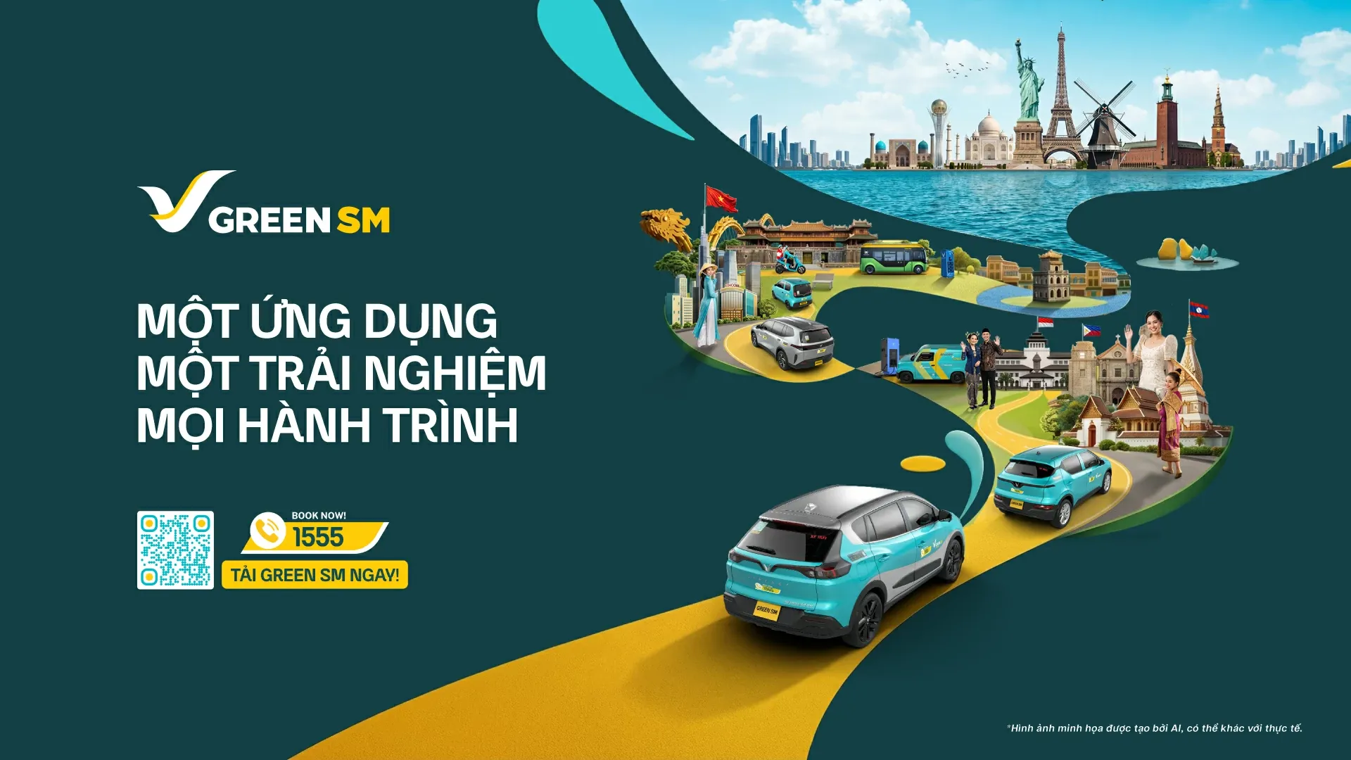 XANH SM ĐỔI TÊN THÀNH GREEN SM - ĐỒNG BỘ NHẬN DIỆN THƯƠNG HIỆU TRÊN TOÀN CẦU.